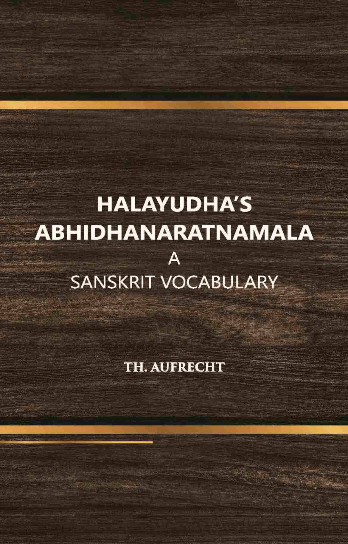halayudh's abhidhanaratnamala - Gyan Books 