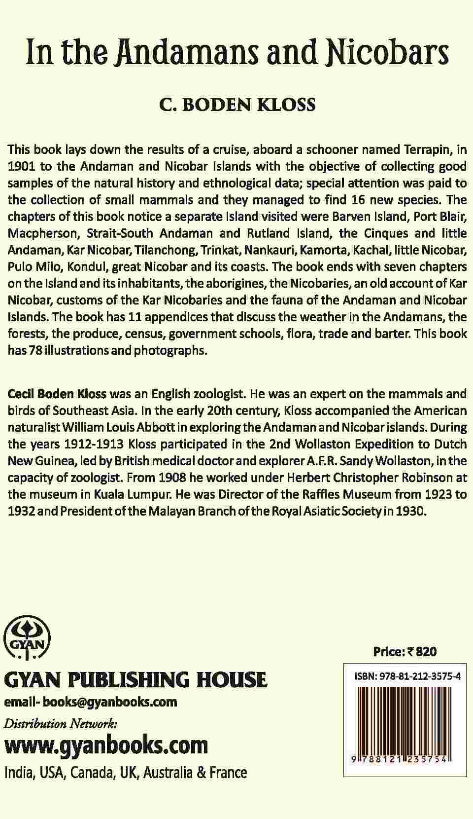 In The Andamans And Nicobars: The Narrative Of A Cruise In The Schooner “Terrapin,” With Notices Of The Islands, Their Fauna, Ethnology, Etc - Gyan Books 