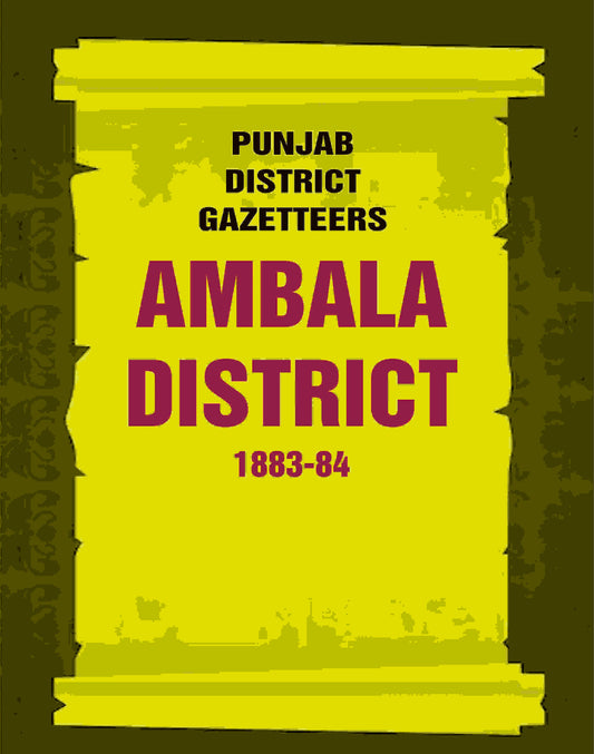 Punjab District Gazetteers: Ambala District 1883-84 1st - Gyan Books 