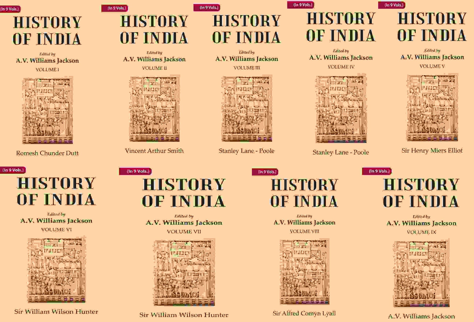 History of India In 9 Vol. - Gyan Books 