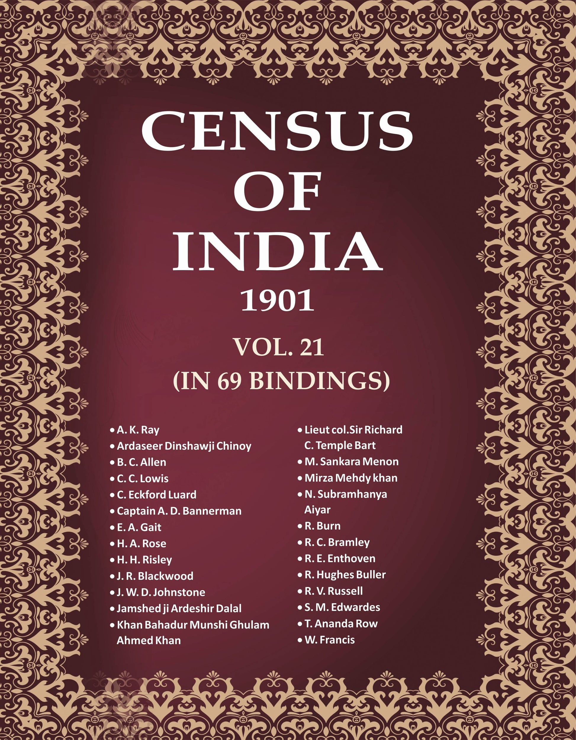 Census of India 1901 21 Vols. In 65 Bindings - Gyan Books 