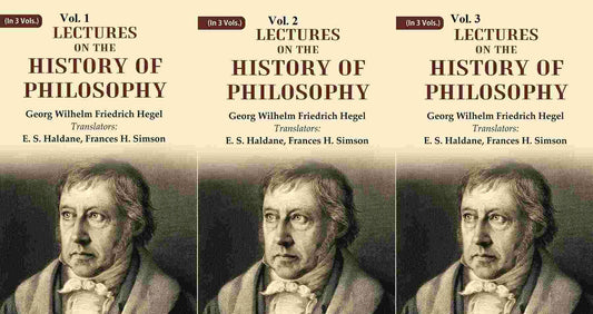 Lectures on the history of philosophy 3 Vols. Set - Gyan Books 