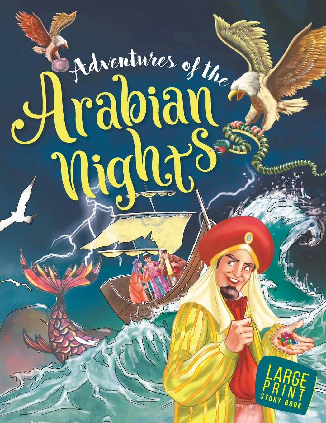Adventures of the Arabian Nights : Large Print - Om Books 