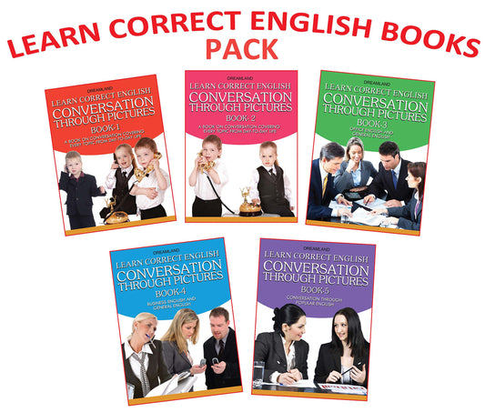Dreamland Learn English Conversation book (5 titles) pack