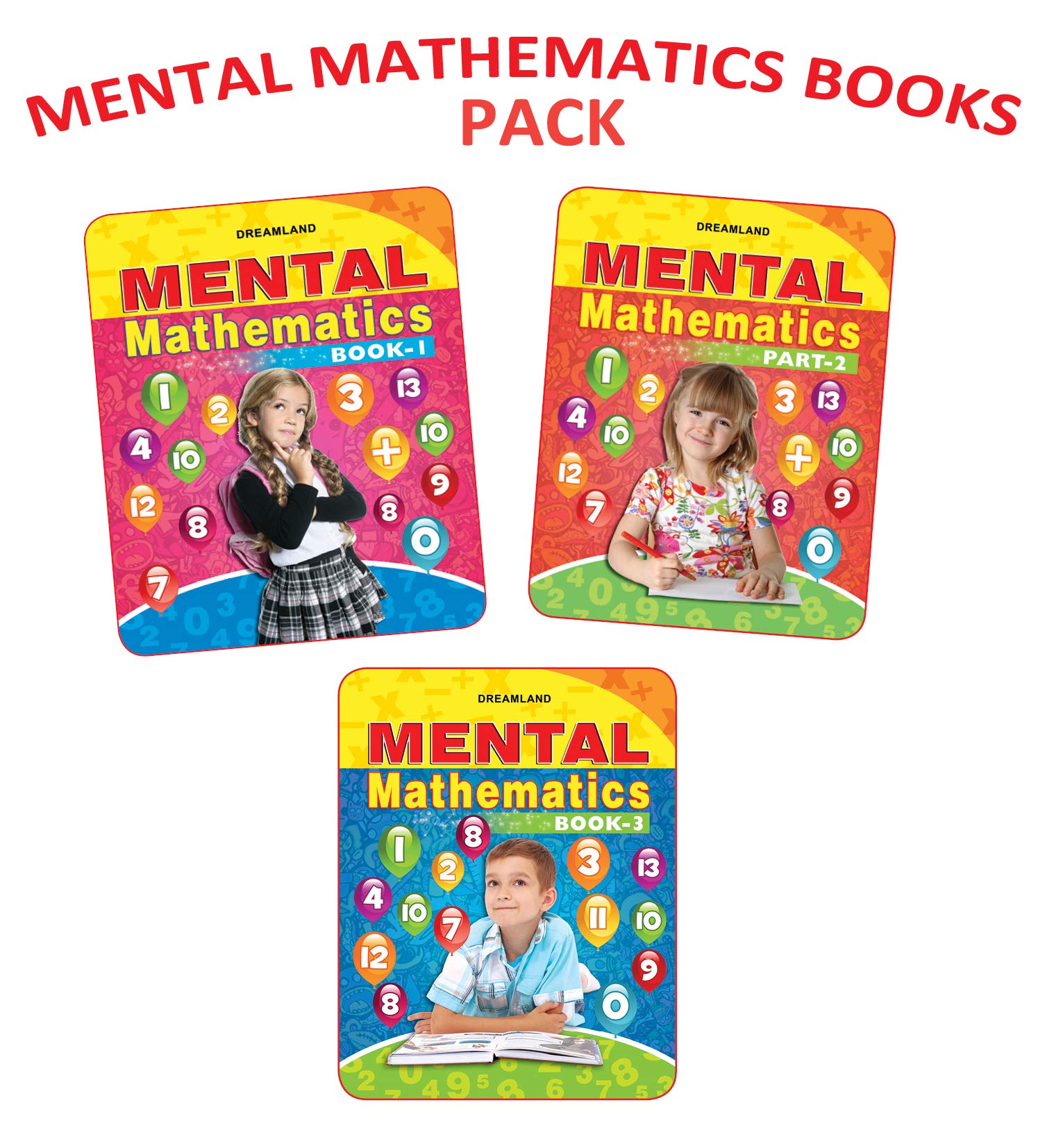 Dreamland Mental Mathematics (Set -2 ,Book 1,2,3)