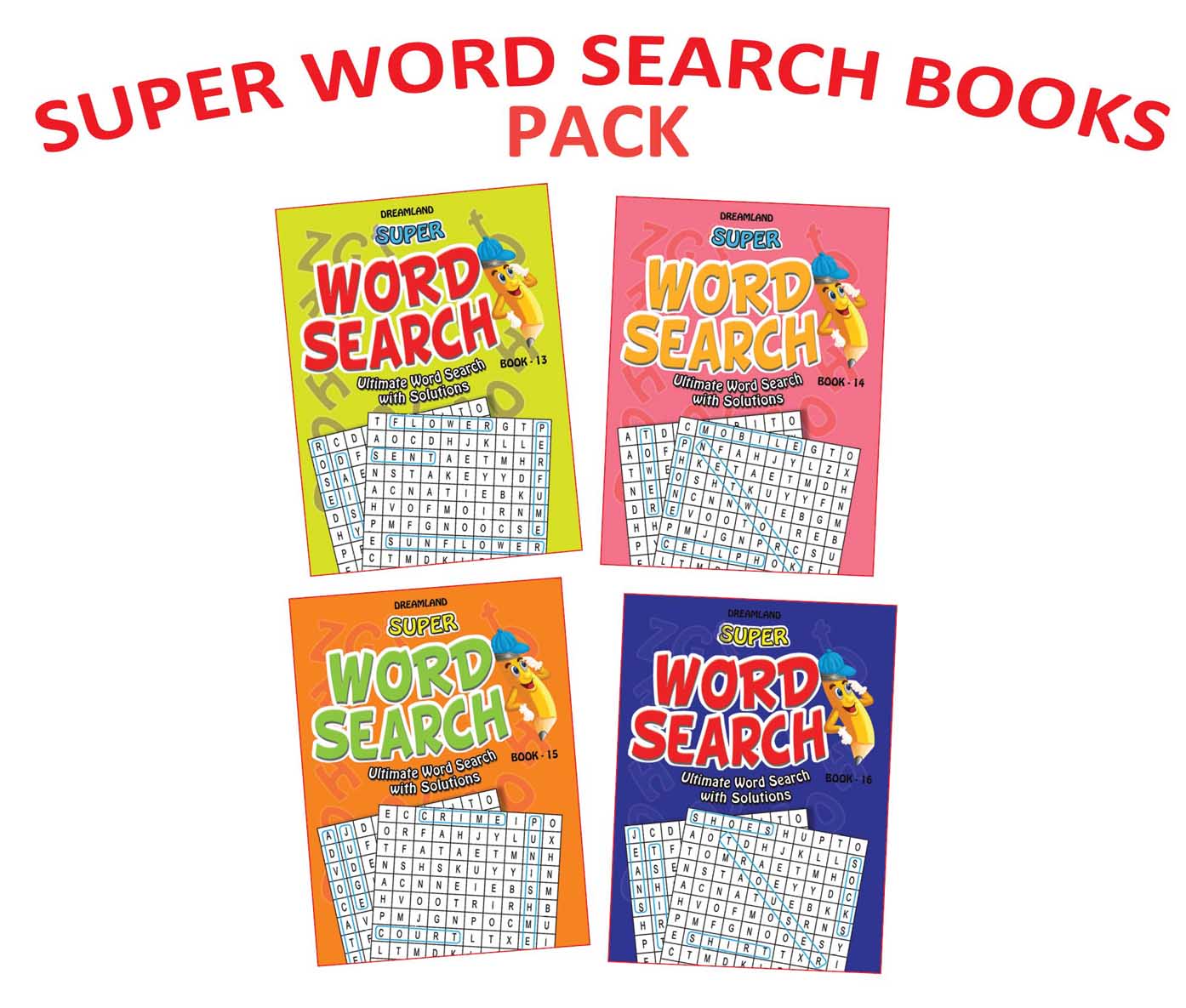 Dreamland Super Word Search Pack 3 - (4 titles)