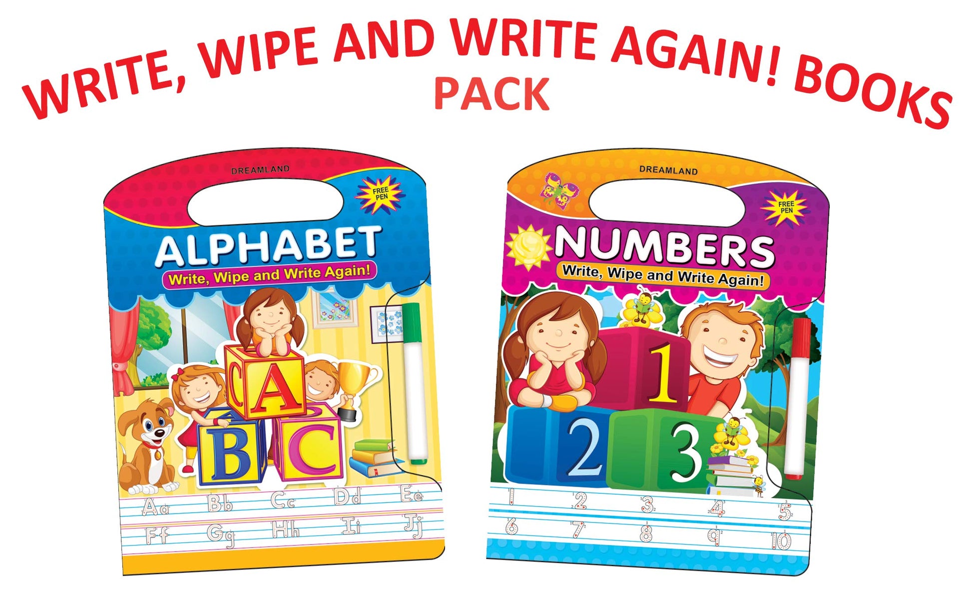 Dreamland Write and Wipe Books- Pack (2 Titles)