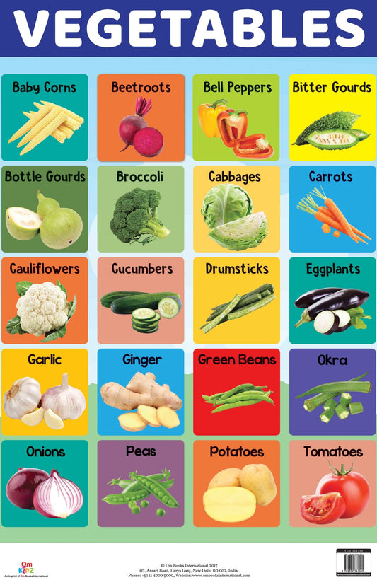Vegetables : Charts - Om Books
