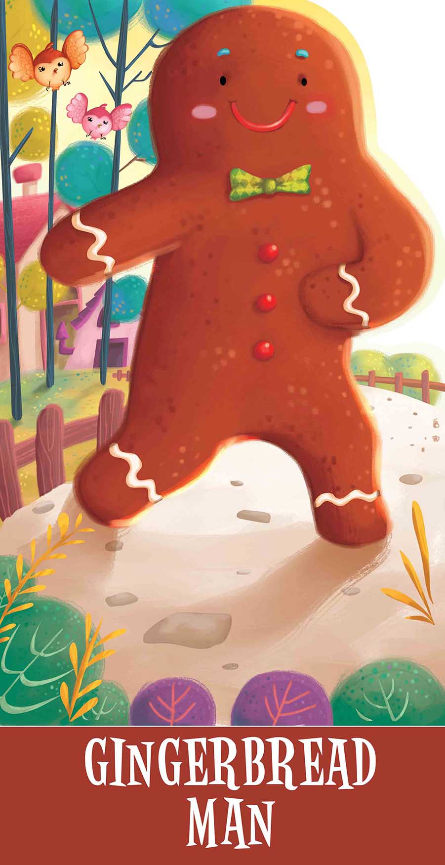 Gingerbread Man : Cutout Story Book - Om Books 