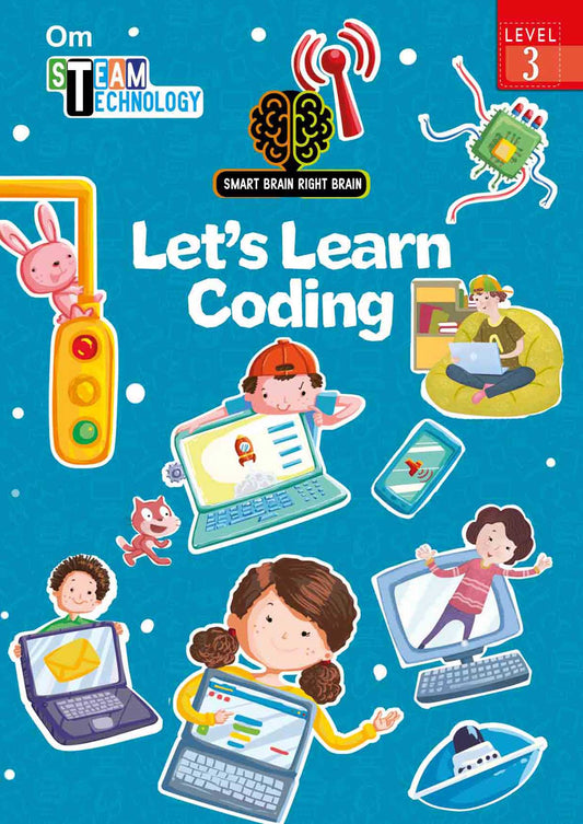 Smart Brain Right Brain Technology Level 3 : Let's Learn Coding - Om Books