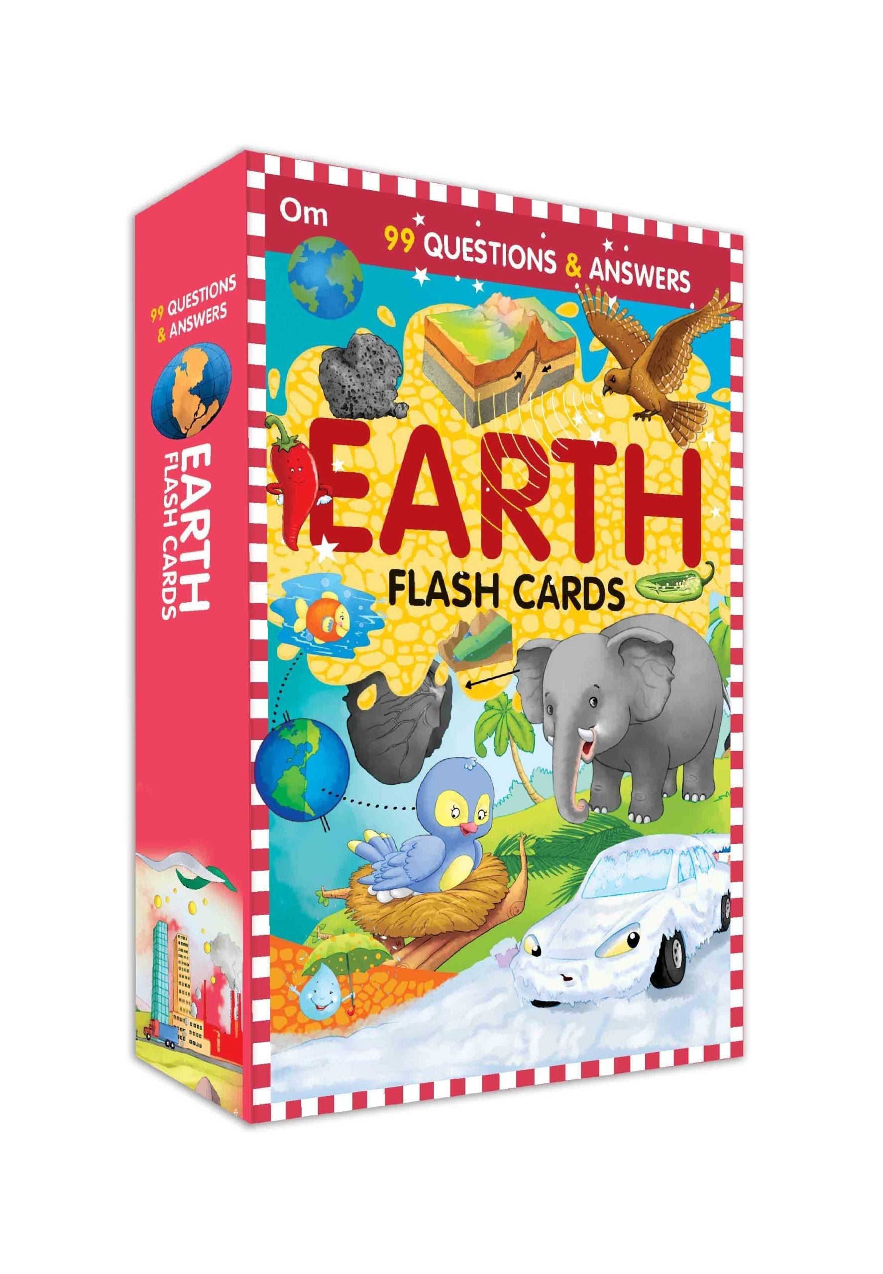 99 Question & Answers Earth Flash Cards - Om Books 