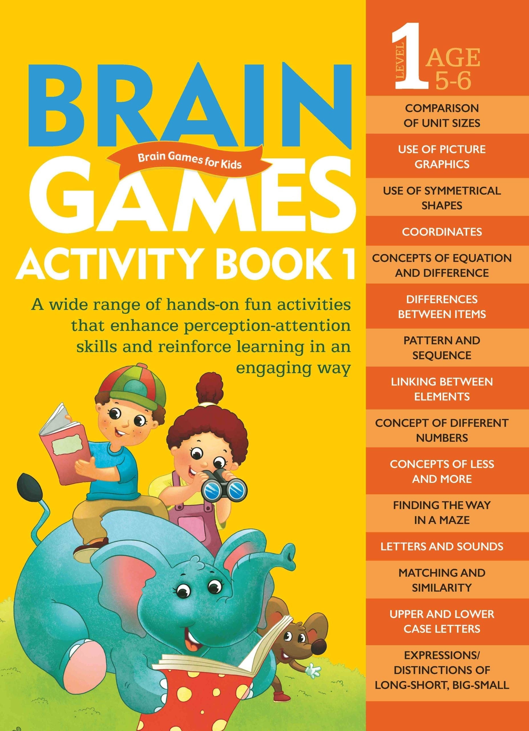 Brain Games for Kids : Brain Games Activity Book Level 1 : Book-1 - Om Books 