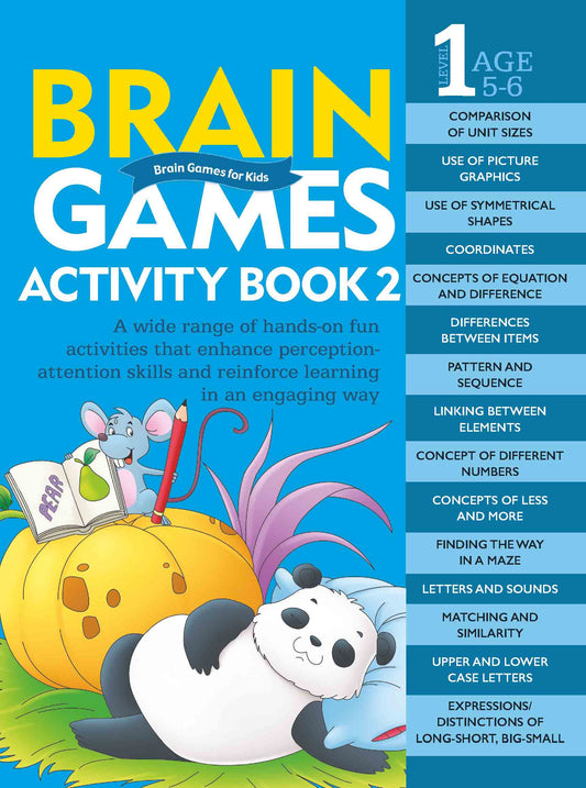 Brain Games for Kids : Brain Games Activity Book Level 1 : Book-2 - Om Books