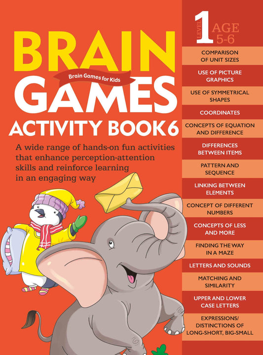 Brain Games for Kids : Brain Games Activity Book Level 1 : Book-6 - Om Books