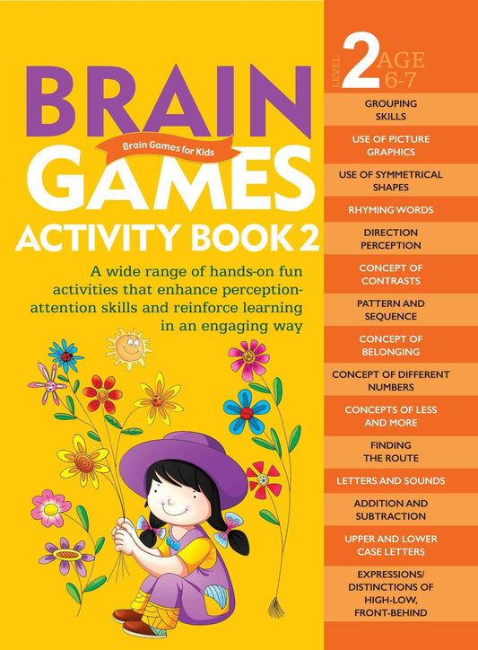 Brain Games for Kids : Brain Games Activity Book Level 2 : Book-2 - Om Books 