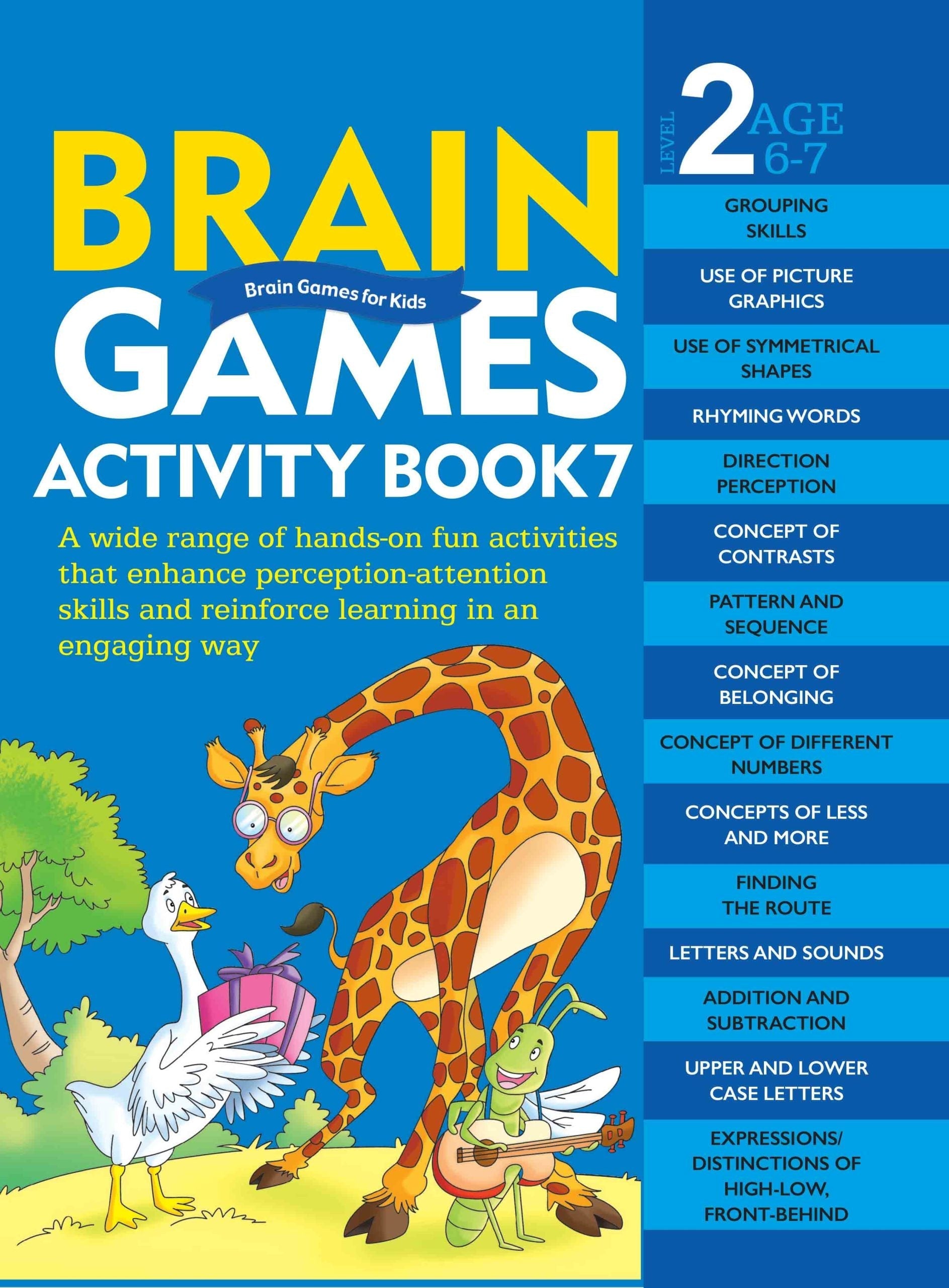 Brain Games for Kids : Brain Games Activity Book Level 2 : Book-7 - Om Books 