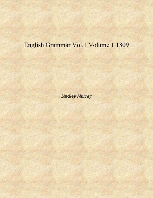 English Grammar vol.1 1 - Gyan Books 