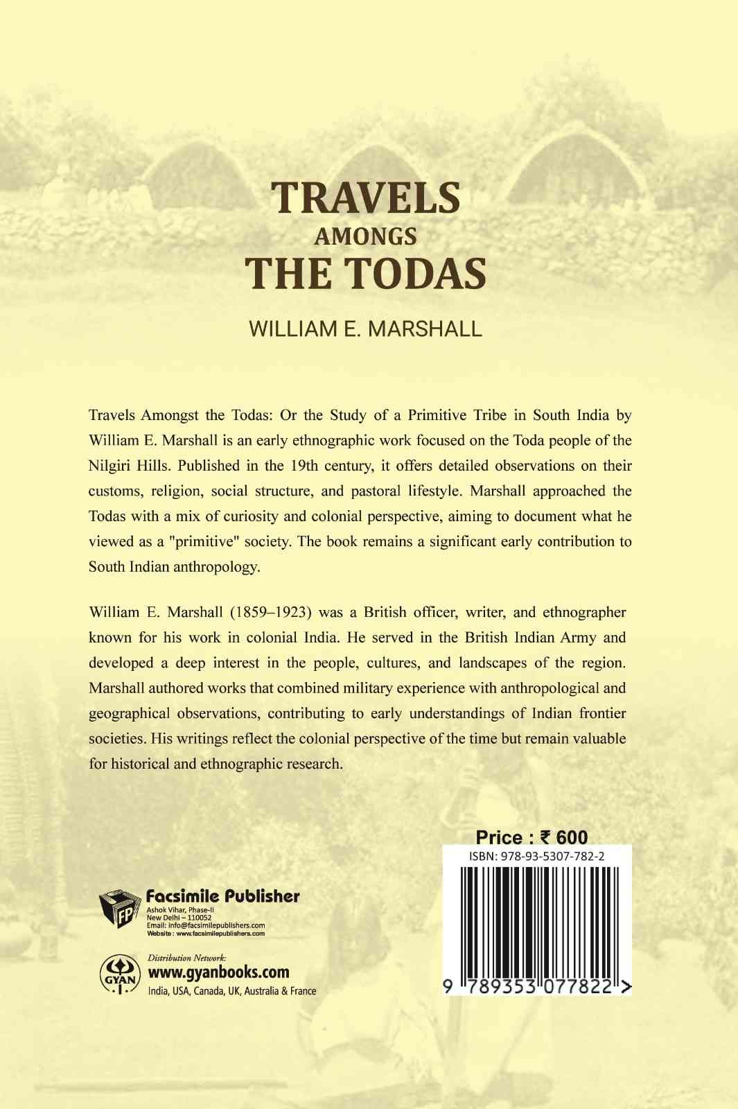 Travels amongs the Todas: or the study of a primitive tribe in South India - Gyan Books  Grab2Buy Gyan Books Grab2Buy