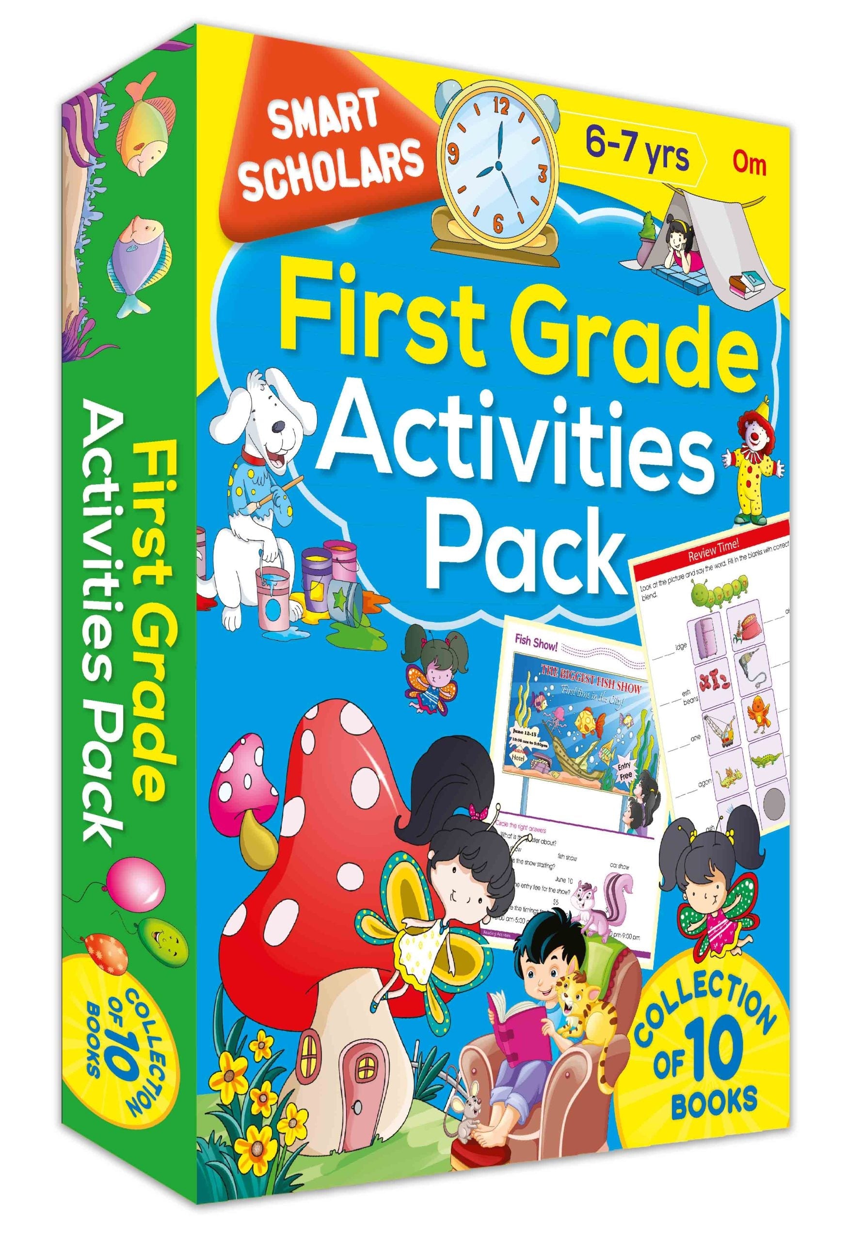 Smart Scholars First Grade Activities Pack (Box) - Om Books