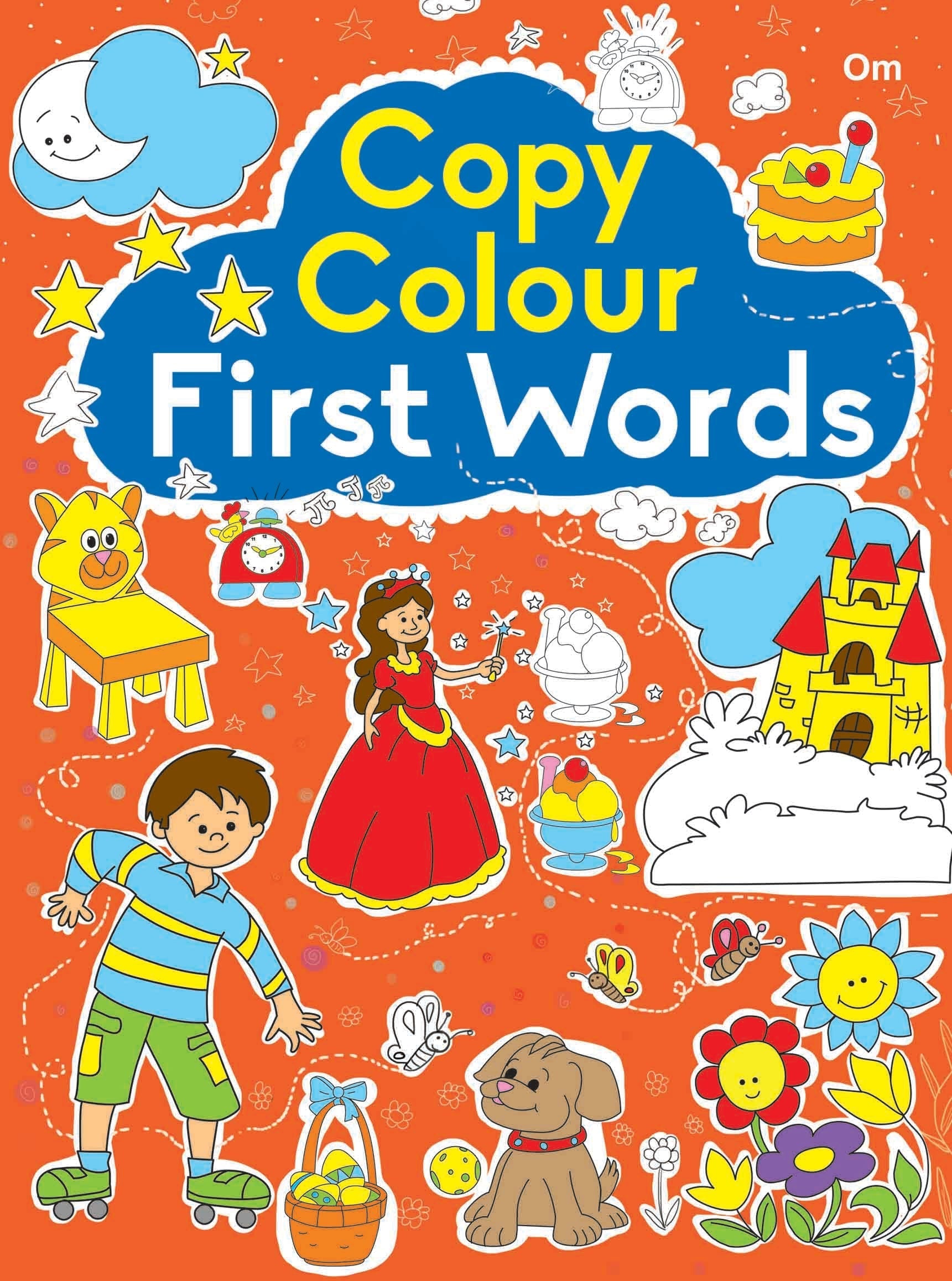Copy Colour First Words - Om Books  Grab2Buy Om Books Grab2Buy