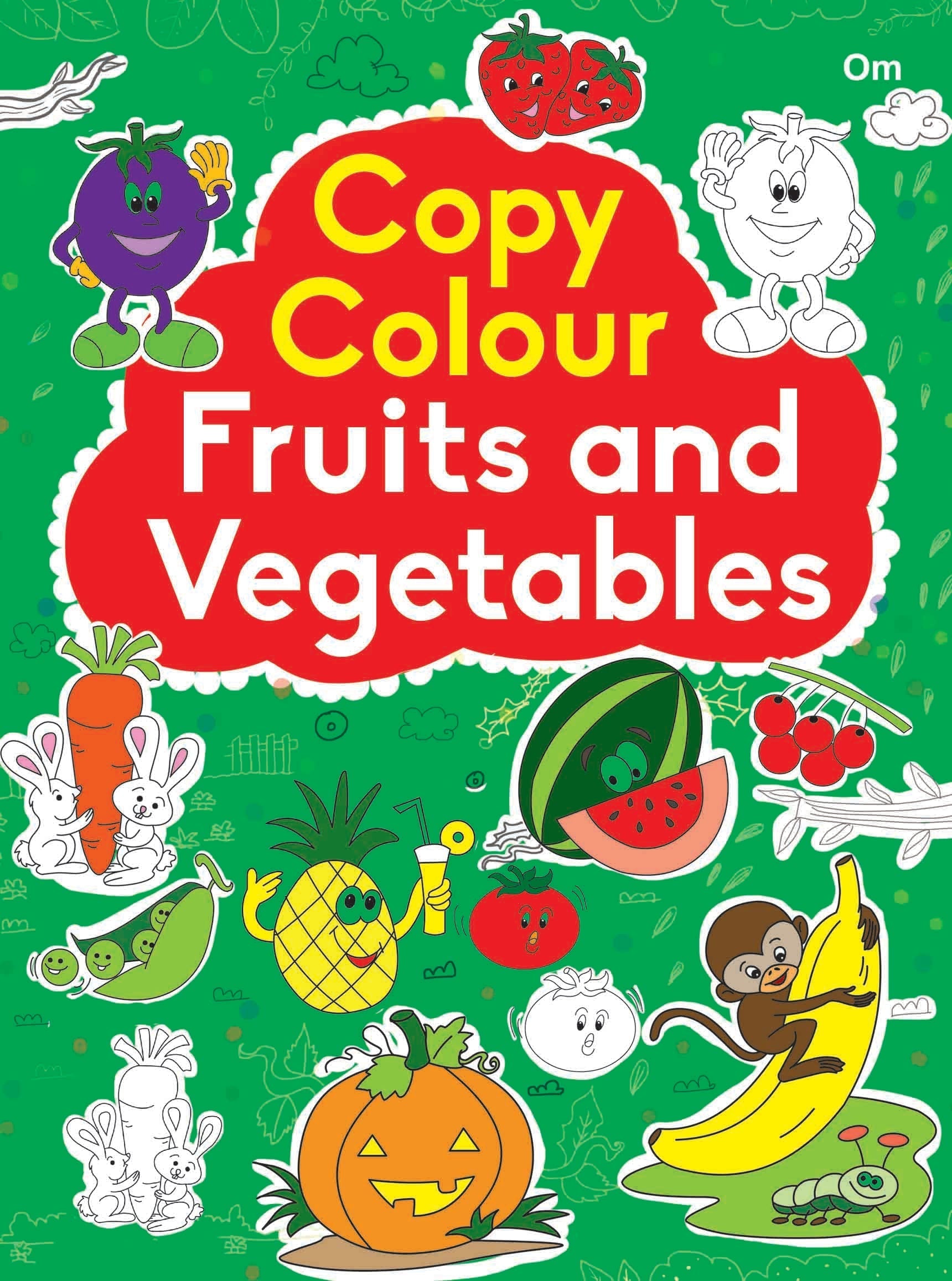 Copy Colour Fruits and Vegetables - Om Books  Grab2Buy Om Books Grab2Buy