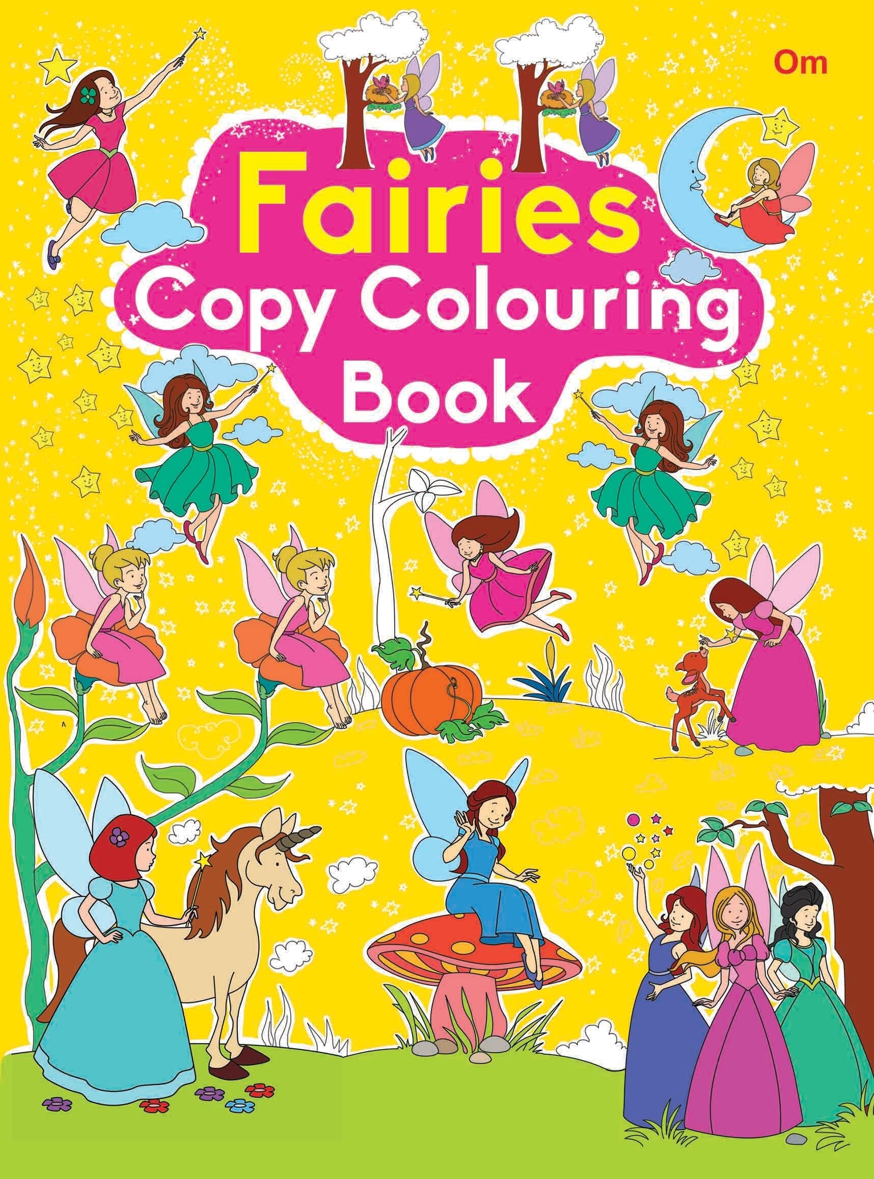 Fairies Copy Colouring Book - Om Books - Swadesiicart