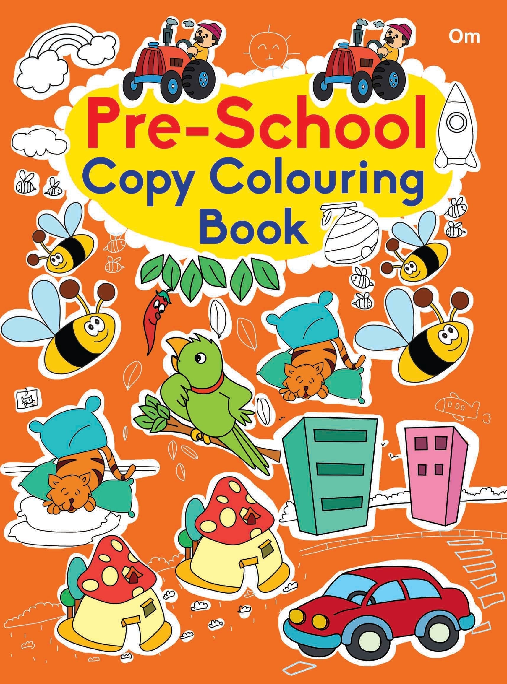 Pre-School Copy Colouring Book - Om Books - Swadesiicart