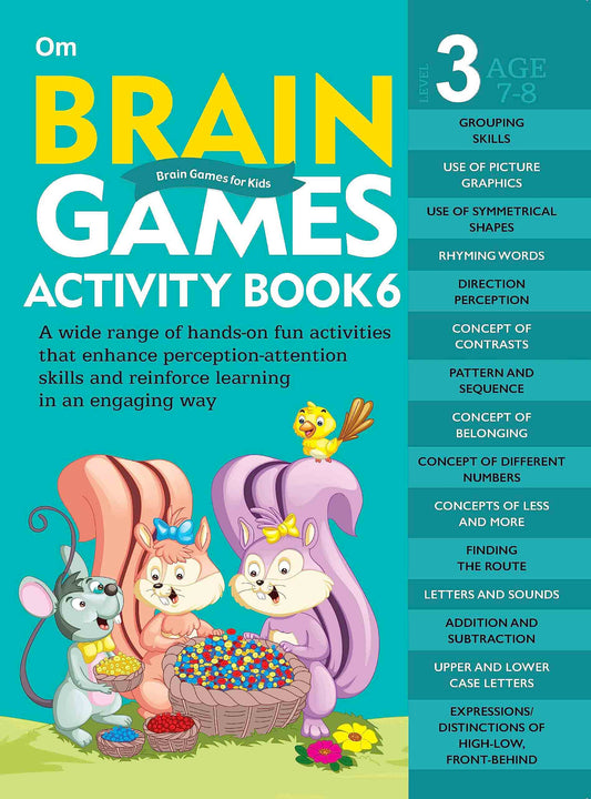 Brain Games Activity Books- 6 Level - 3 - Om Books
