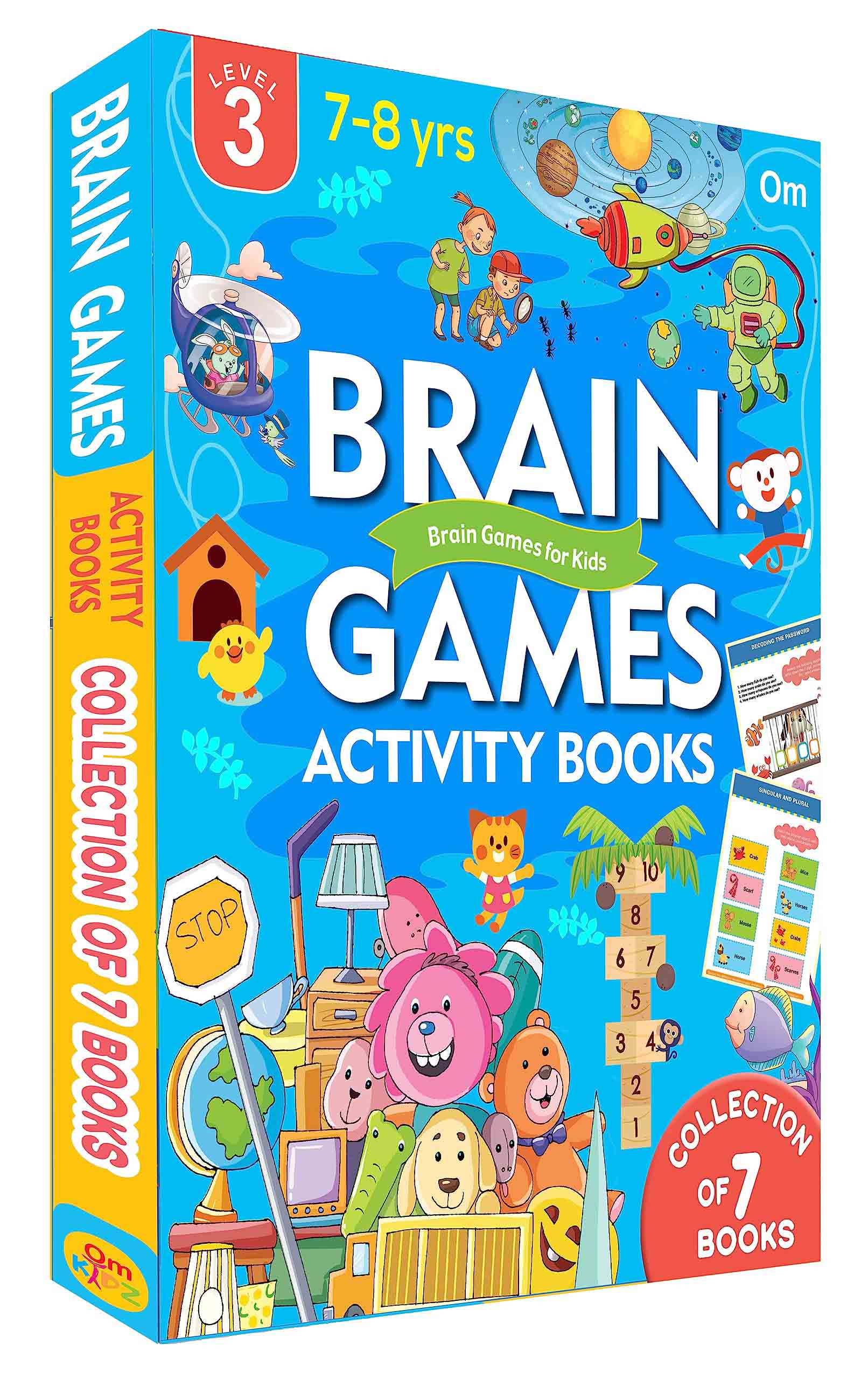 Brain Games Activity Books Level - 3 Box set - Om Books