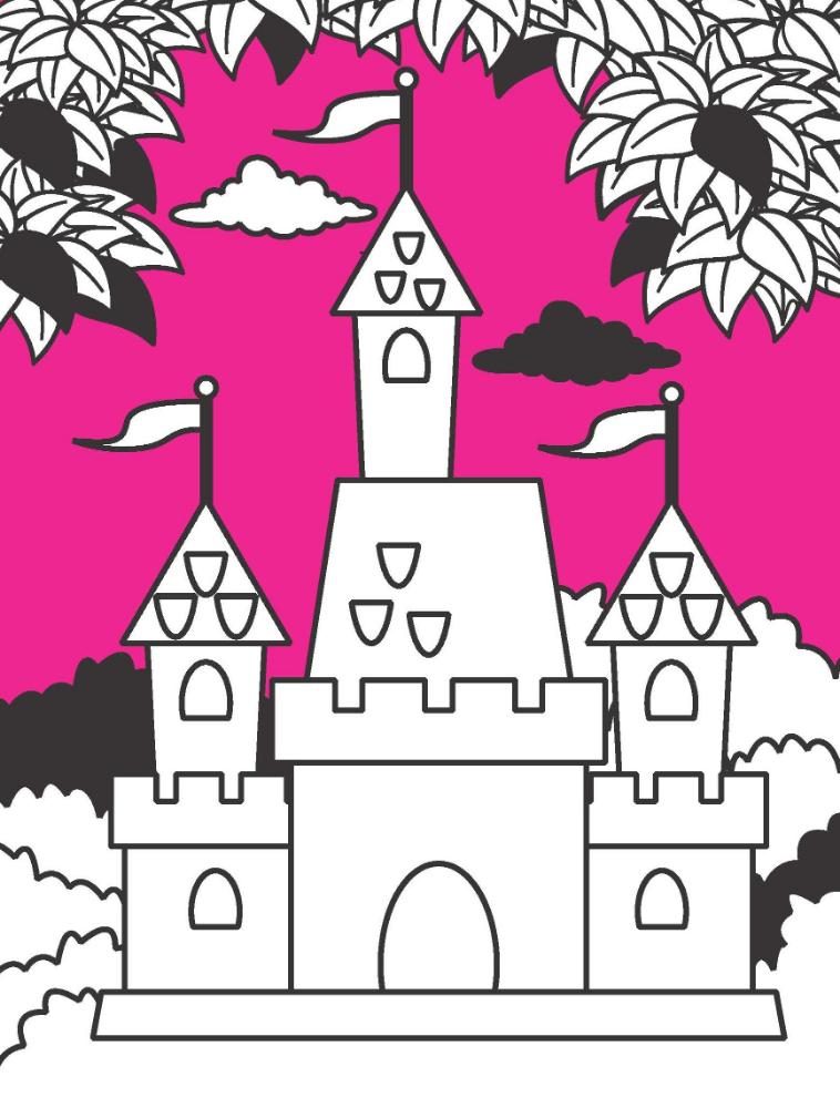 Dreamland Publications Princess Neon Colouring World Book for Kids Age 4 - 7  years with Neon Pens