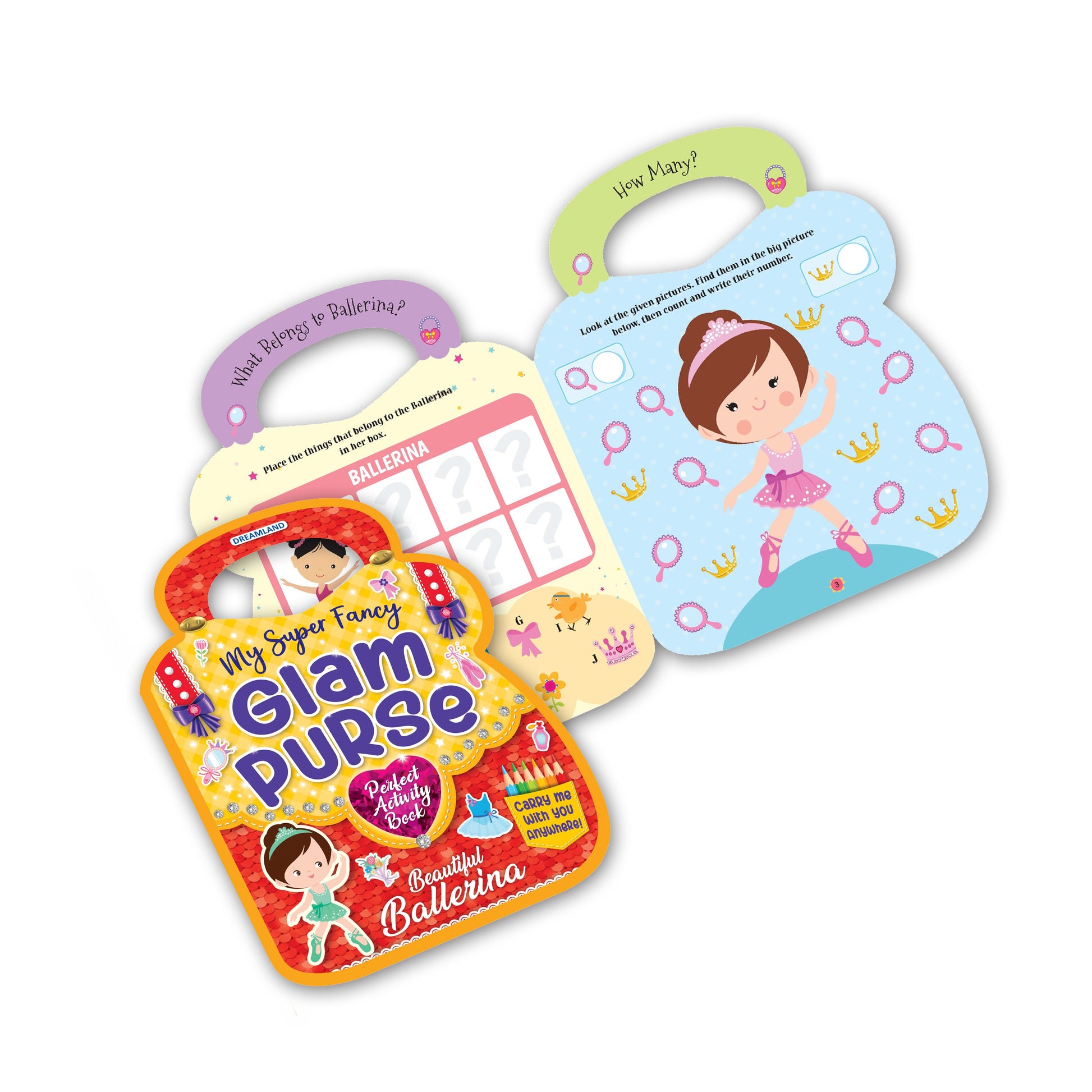 Dreamland Publications My Super Fancy Glam Purse Books Pack- A Set of 4 Books
