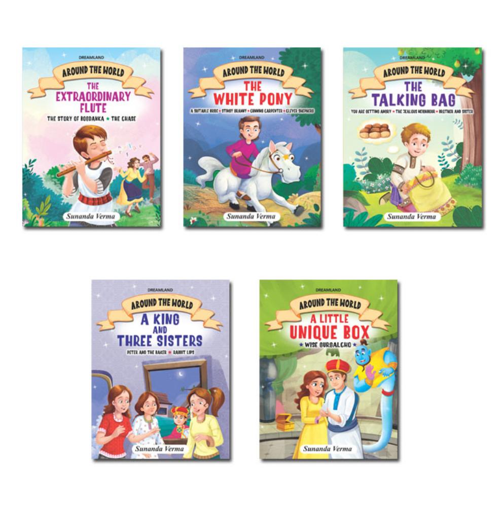 Dreamland Publications Around the World Stories Gift Pack - Around the World Stories for Children Age 4 - 7 Years