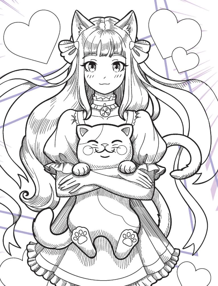 Dreamland Publications Colour Your Own Manga Book 3  With Free Manga Colouring Poster Age 4+