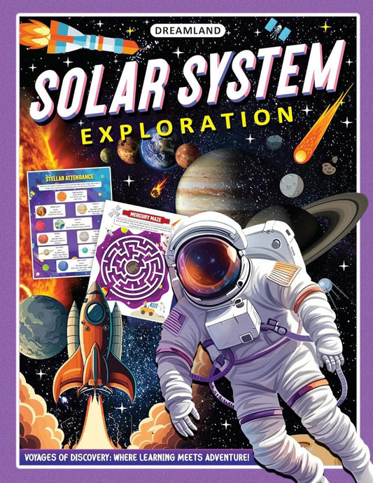 Dreamland Publications Solar System Exploration Activity Book for Kids Age 5 -10 years
