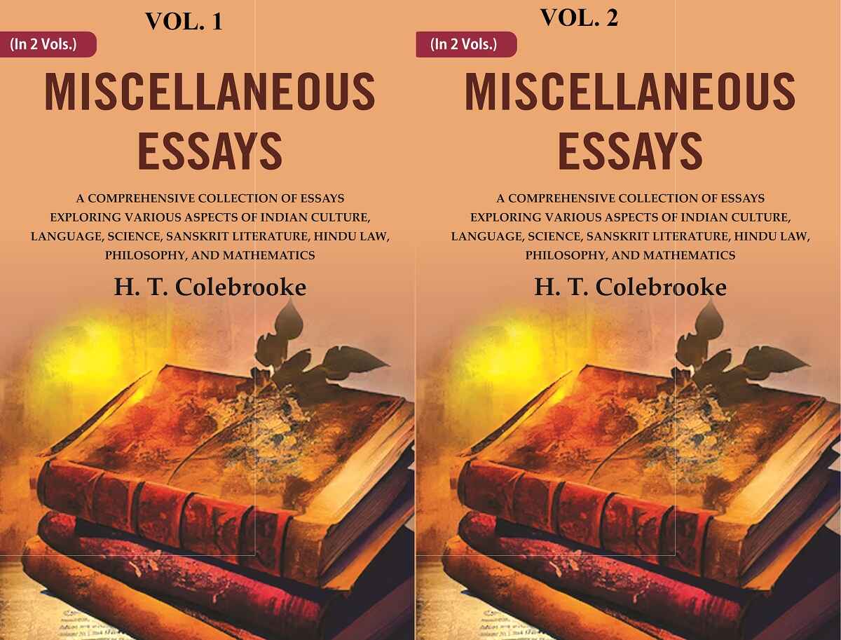 Miscellaneous Essays: A Comprehensive Collection Of Essays Exploring Various Aspects Of Indian 2 Vols. Set - Gyan Books 