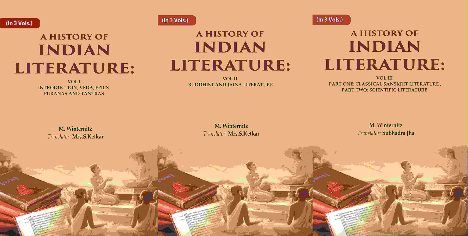 A History Of Indian Literature: I Introduction, Veda, Epics, Puranas And Tantras, Vol.Ii Buddhist And Vol. - Gyan Books 