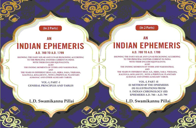 An Indian Ephemeris A.D. 700 to A.D. 1799 Vol-1-2 Parts - Gyan Books 
