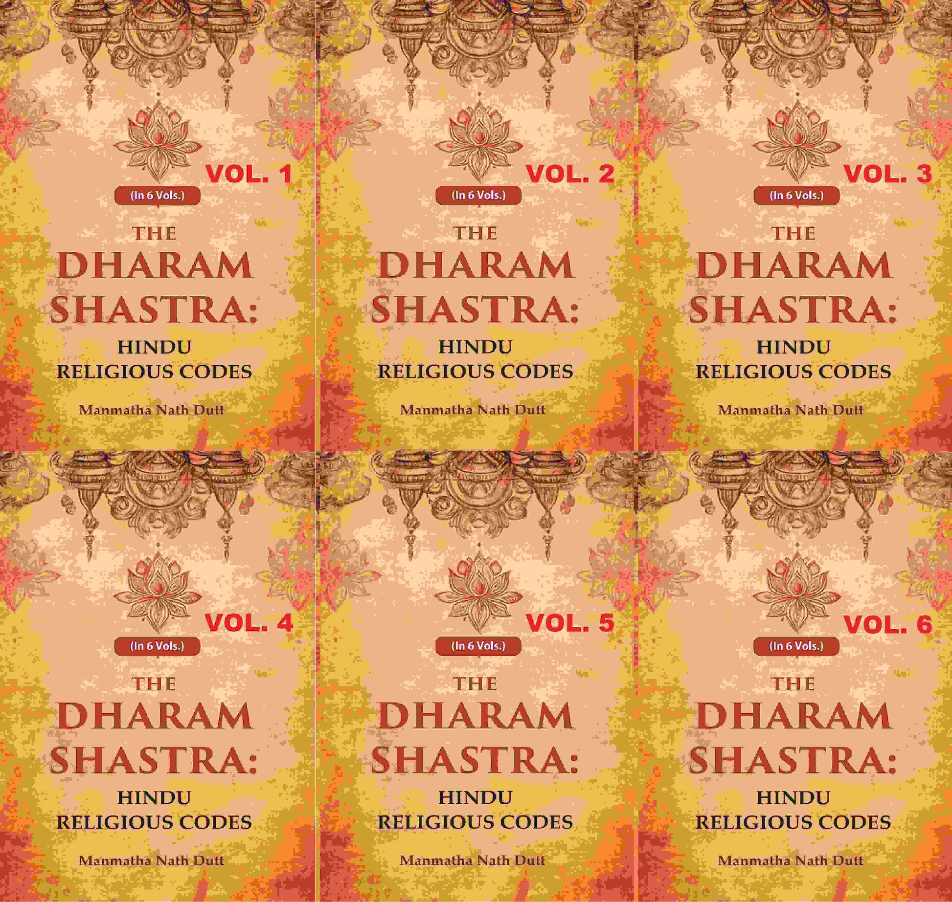 The Dharam Shastra: Hindu Religious Codes 6 Vols. Set - Gyan Books 