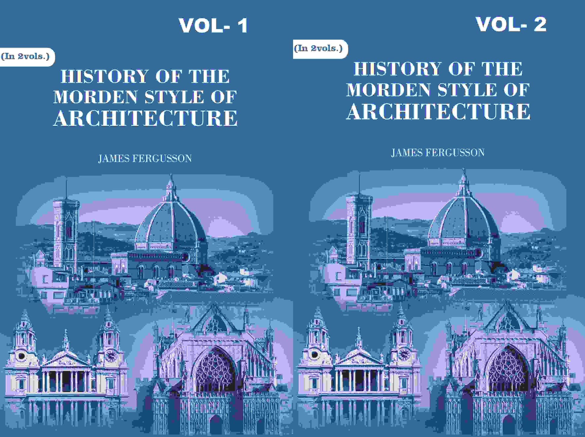 History of the Modern Styles of Architecture 2 Vols. Set - Gyan Books 