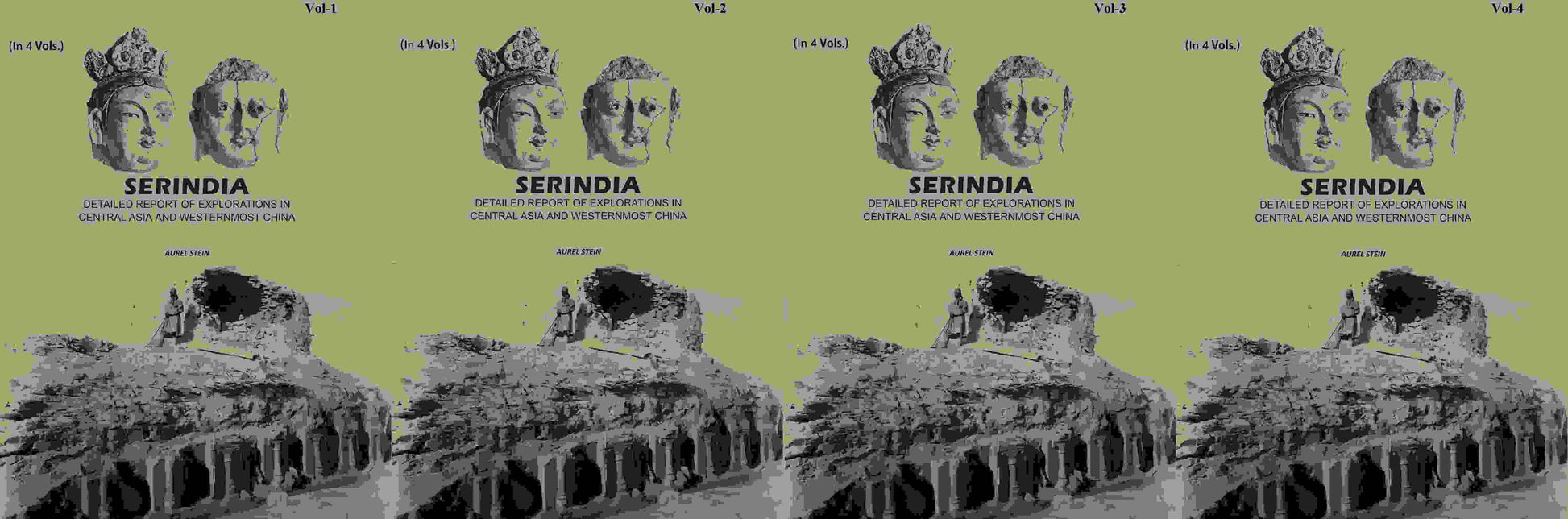Serindia: Detailed report of explorations in Central Asia and westernmost China (4 Vols. Set) - Gyan Books