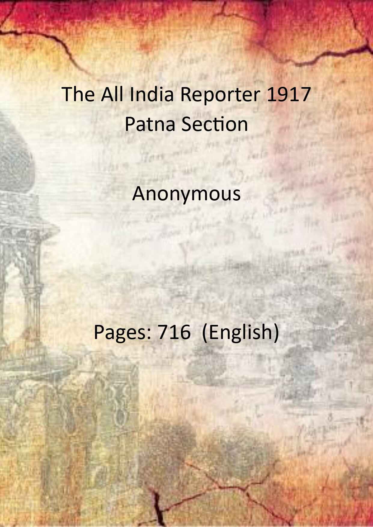 The All India Reporter 1917 Patna Section - Gyan Books  Grab2Buy Gyan Books Grab2Buy