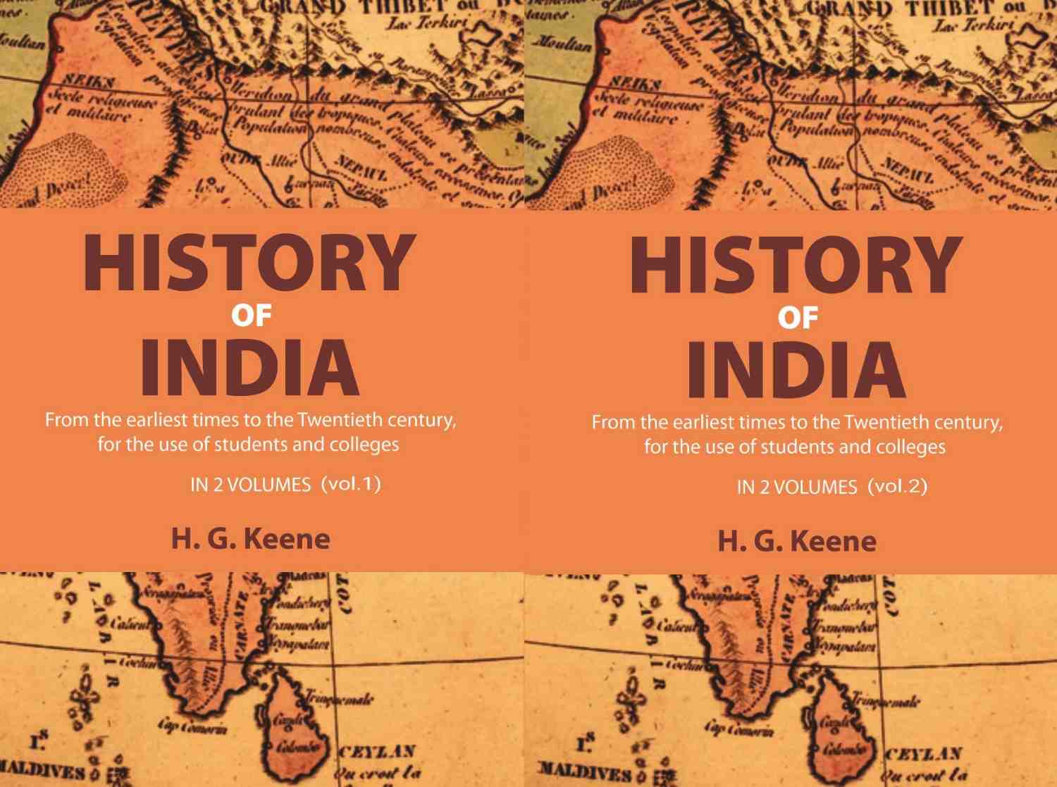 History of India: From the earliest times to the Twentieth century, for the use of students and colleges (2 Vols. Set) - Gyan Books