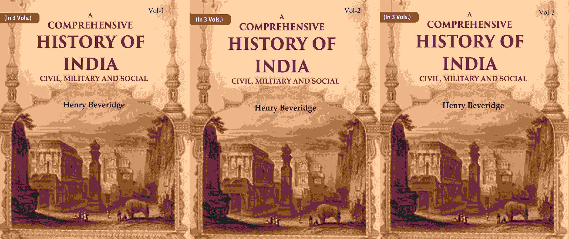 A Comprehensive History of India: Civil, Military and Social (3 Vols. Set) - Gyan Books 