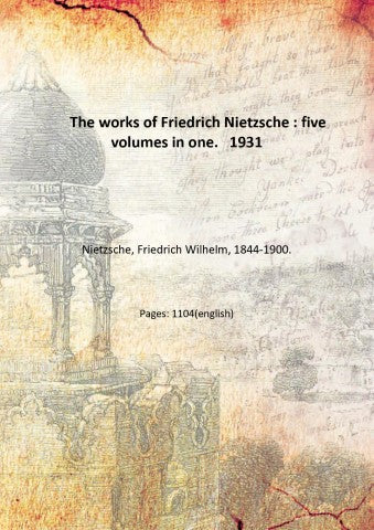 The Works Of Friedrich Nietzsche - Gyan Books  Grab2Buy Gyan Books Grab2Buy