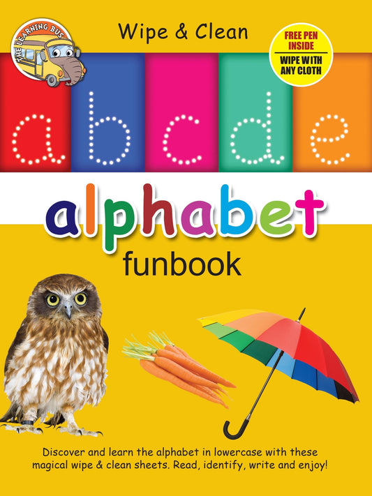 Wipe & Clean alphabet Funbook - Om Books  Grab2Buy Om Books Grab2Buy