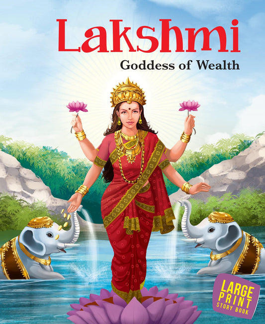 Lakshmi Goddess of Wealth : Large Print - Om Books