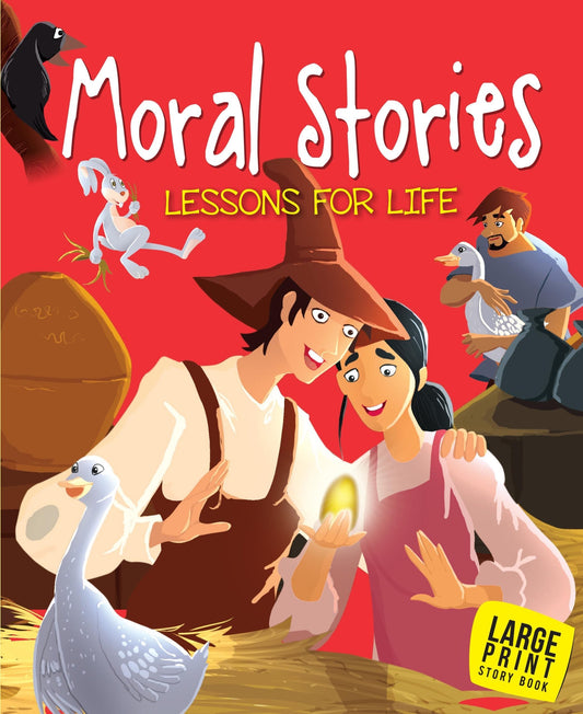 Moral Stories Lessons for Life : Large Print - Om Books 