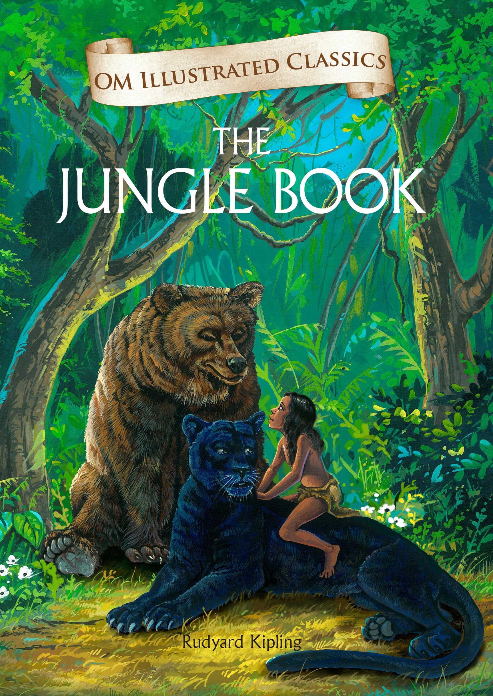 The Jungle Book : Om Illustrated Classics - Om Books  Grab2Buy Om Books Grab2Buy