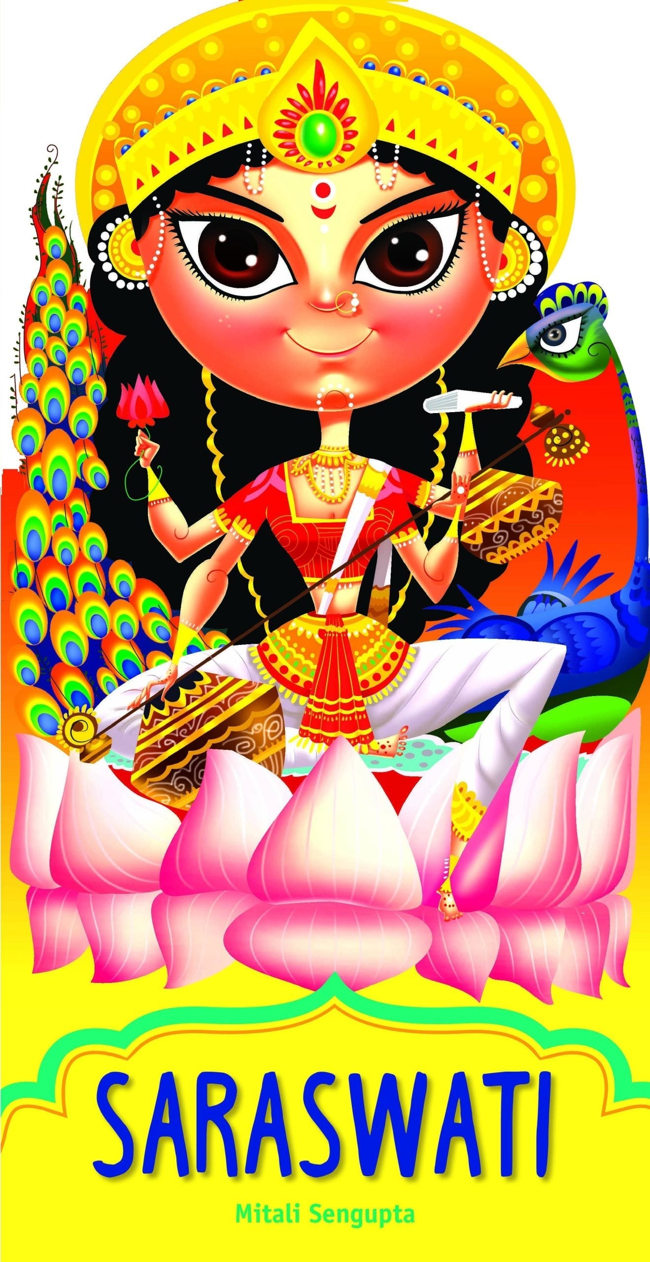 Saraswati : Cutout Story Book - Om Books 