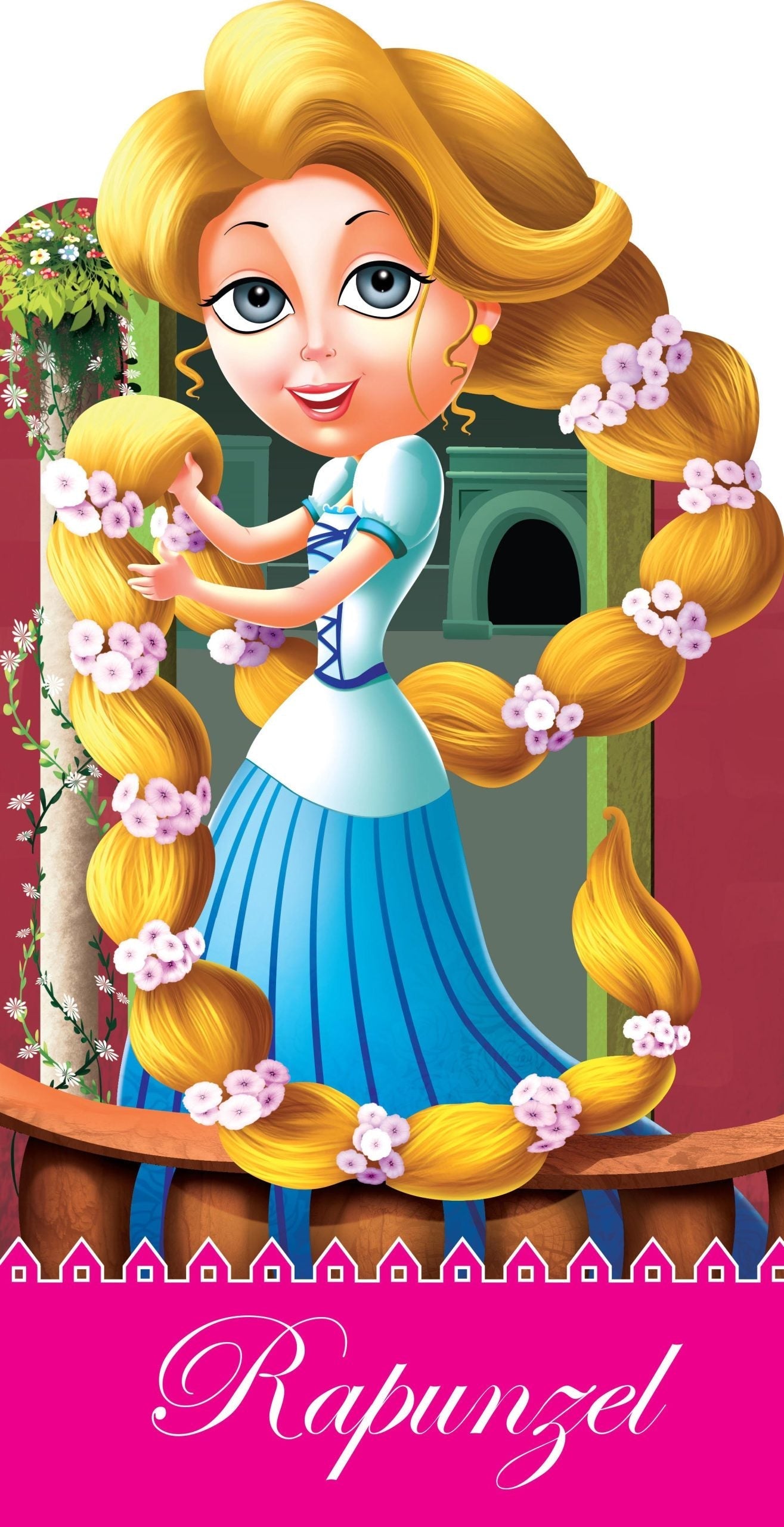 Rapunzel : Cutout Story Book - Om Books 